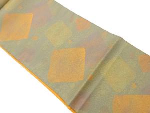 リサイクル　破れ色紙模様織出し袋帯